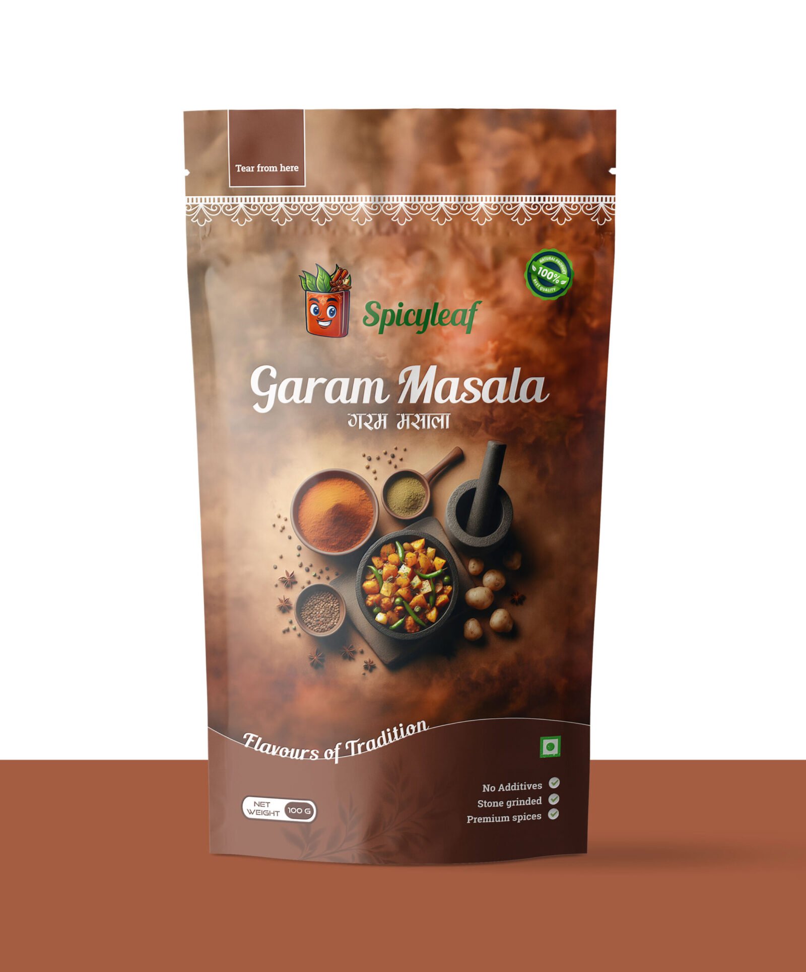 Package Garam Masala Powder Front